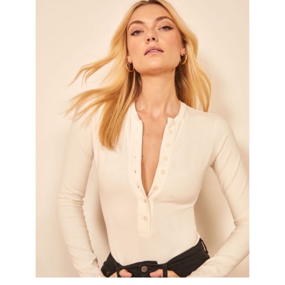 Reformation Nisa Knit Bodysuit size S